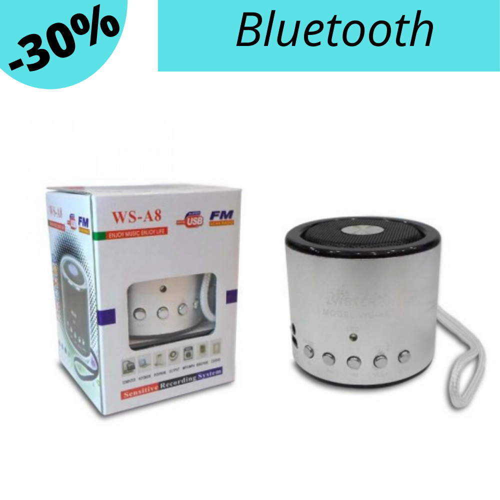 

Портативная колонка Bluetooth WSTER WS-A8 аккумуляторная мини колонка беспроводная акустическая система Perry