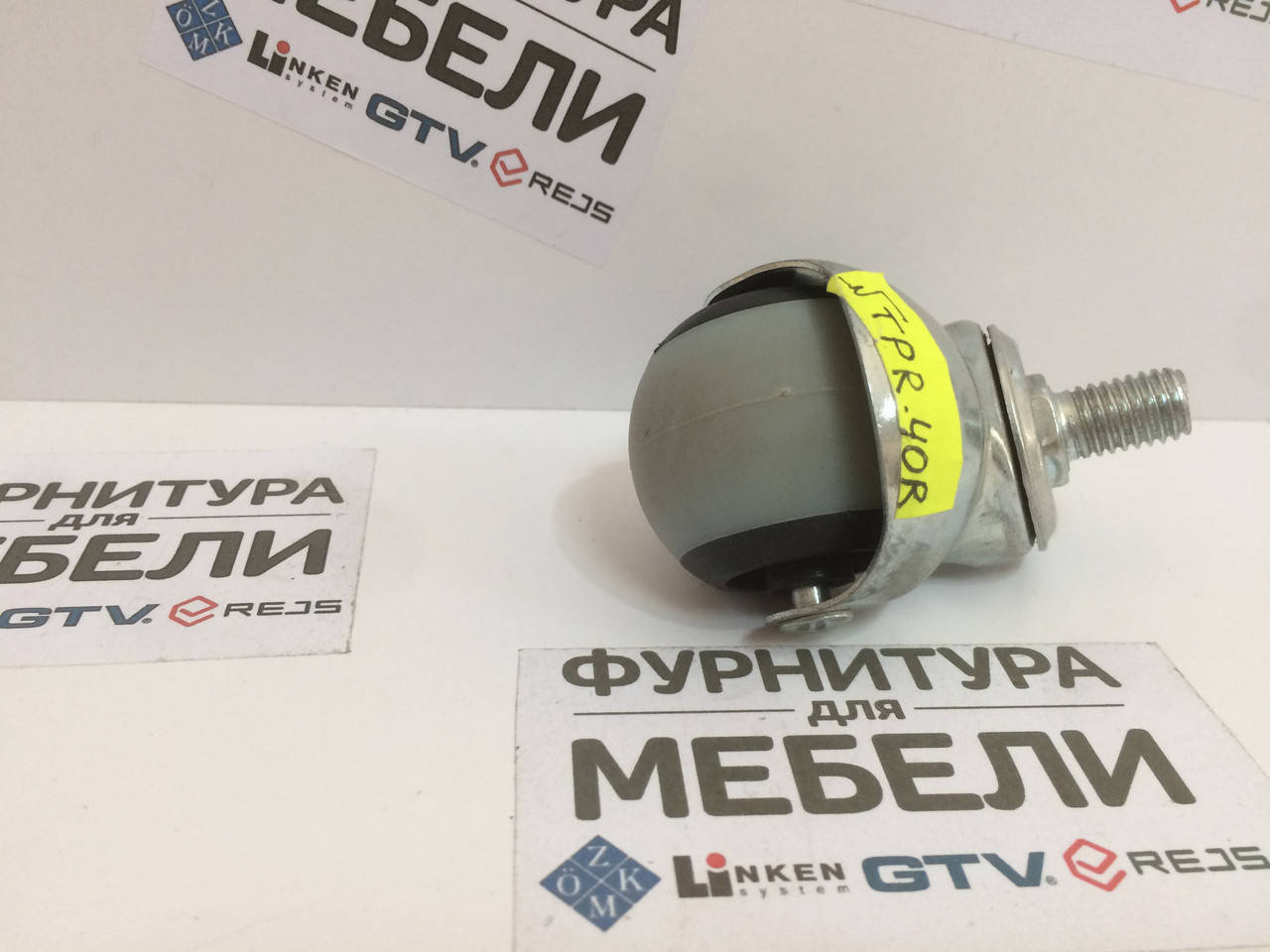 

Ролик с болтом TPR 40 мм, резиновый, круглый М10
