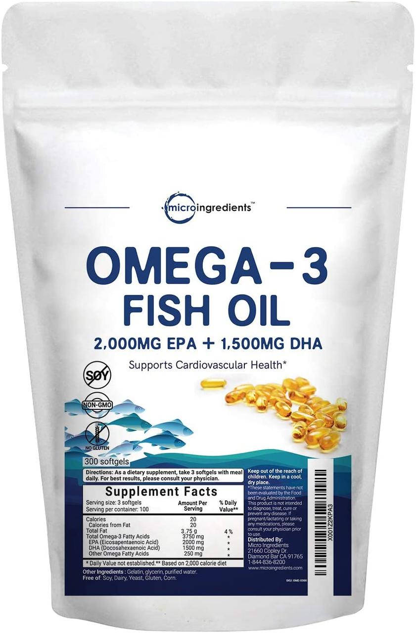 

Омега-3 Microingrediens Omega-3 Fish Oil 1250 mg 300 caps