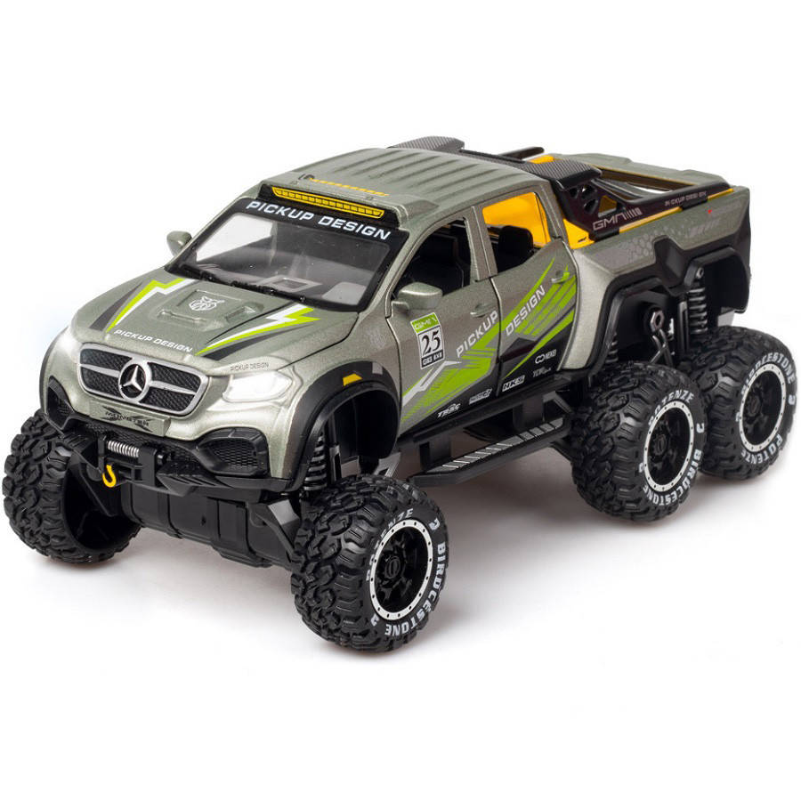 

Детская Игрушка Машинка Металлическая Mercedes-Benz AMG X-Class 6x6, Серебристый