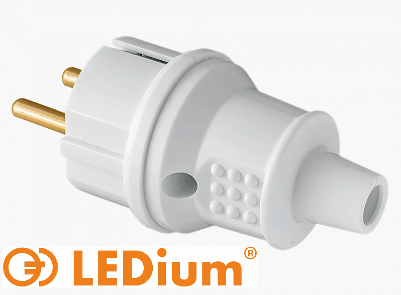 

Вилка прямая с заземлением