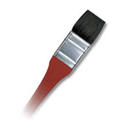 

Кисть белка для акварели, флейц плоская, 1", Royal & Langnickel