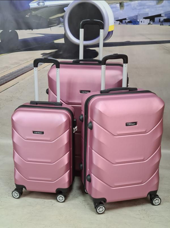 

Чемодан Ударостойкий !  из поликарбоната CARBON Z ROSE GOLD, Розовое золото