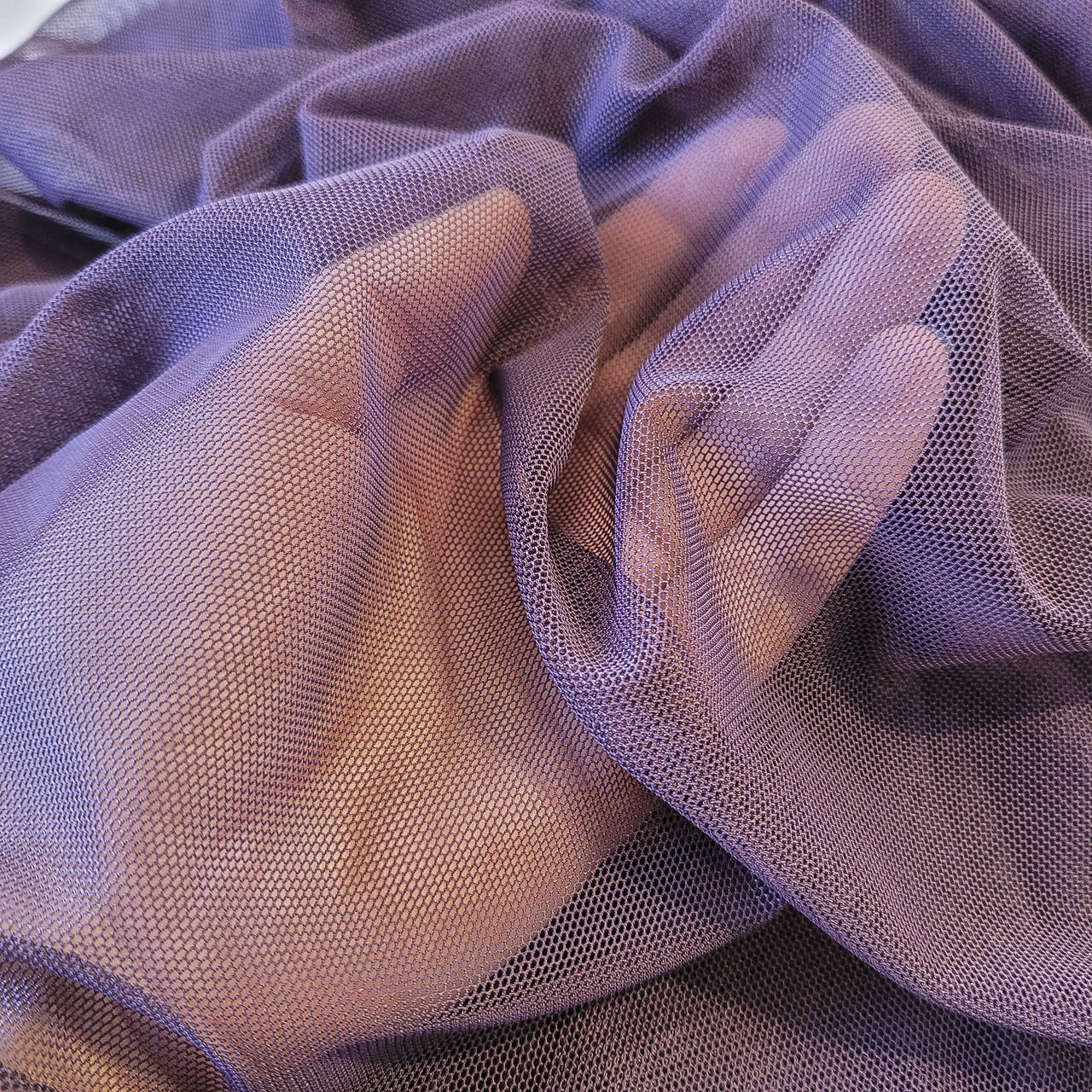 

Сетка стрейч для нижнего белья / цвет тёмно-сливовый / режем от 0,5 метра