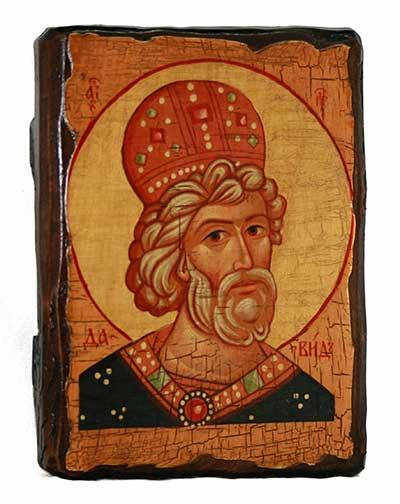

Икона Давид Святой (на дереве)