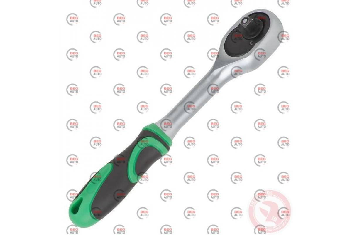 

Трещетка с квадратом 1/4" 72 зуба 165 мм CrV Intertool