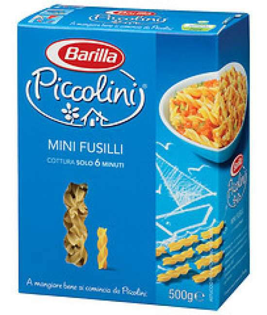 

Детские макароны Piccolini Mini fusilli Barilla 0.5 кг