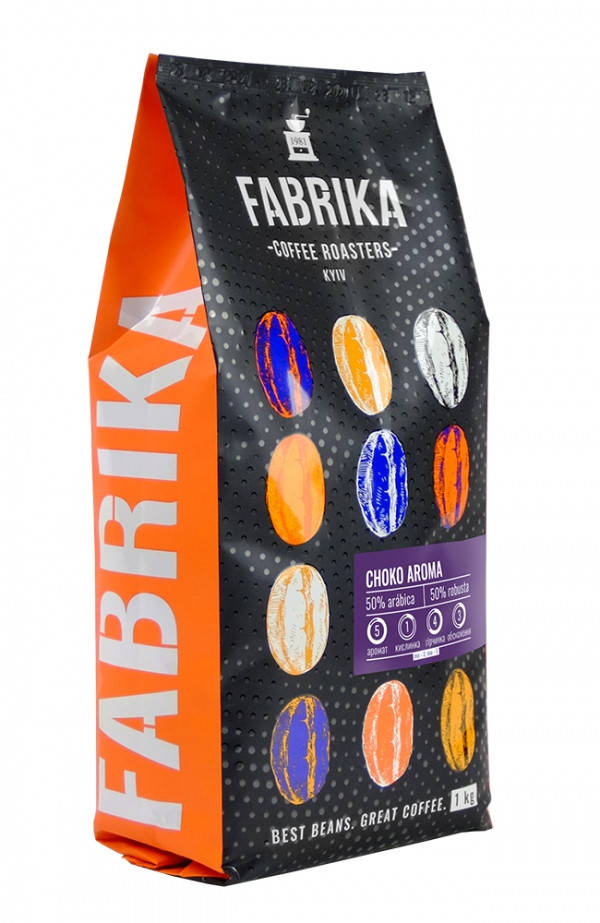 

Кофе зерновой Fabrika Choko Aroma 1кг