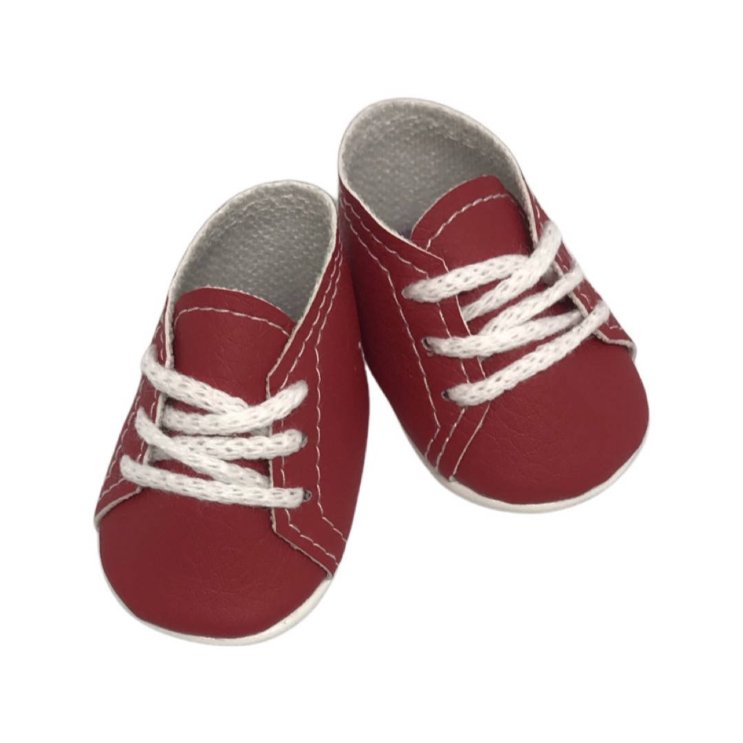 

Обувь для кукол, кеды на шнуровке красные - 5*3 см
