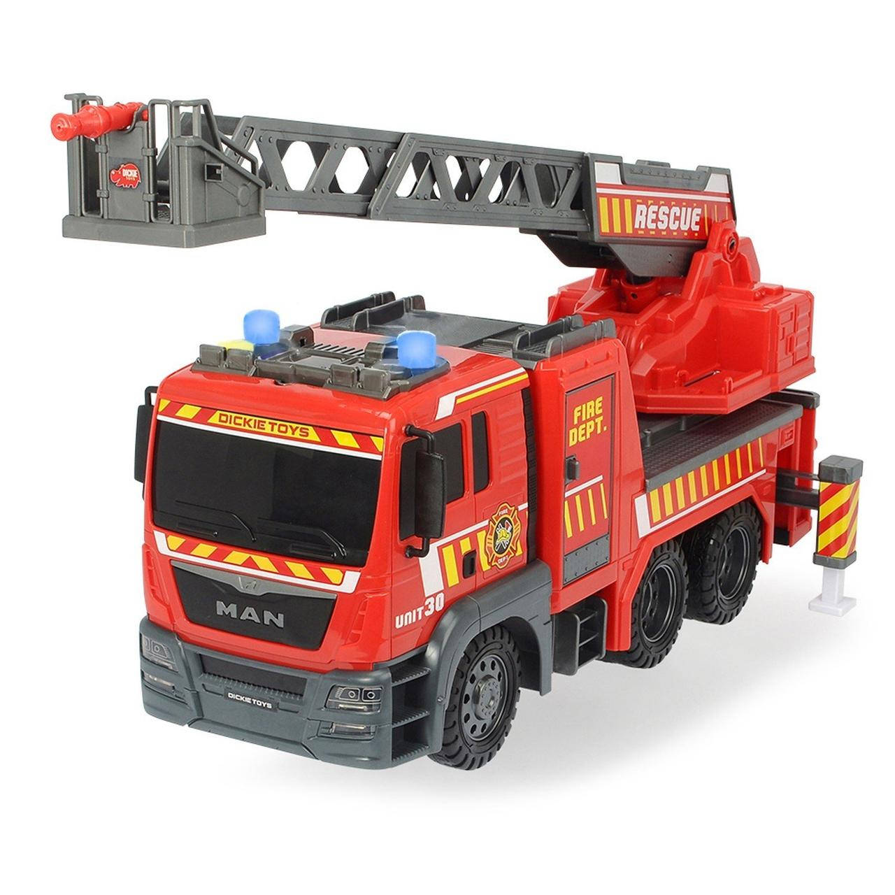 

Уценка машинка Dickie Toys Sos man Пожарная служба со светом и звуком 54 см (3719017), Красный