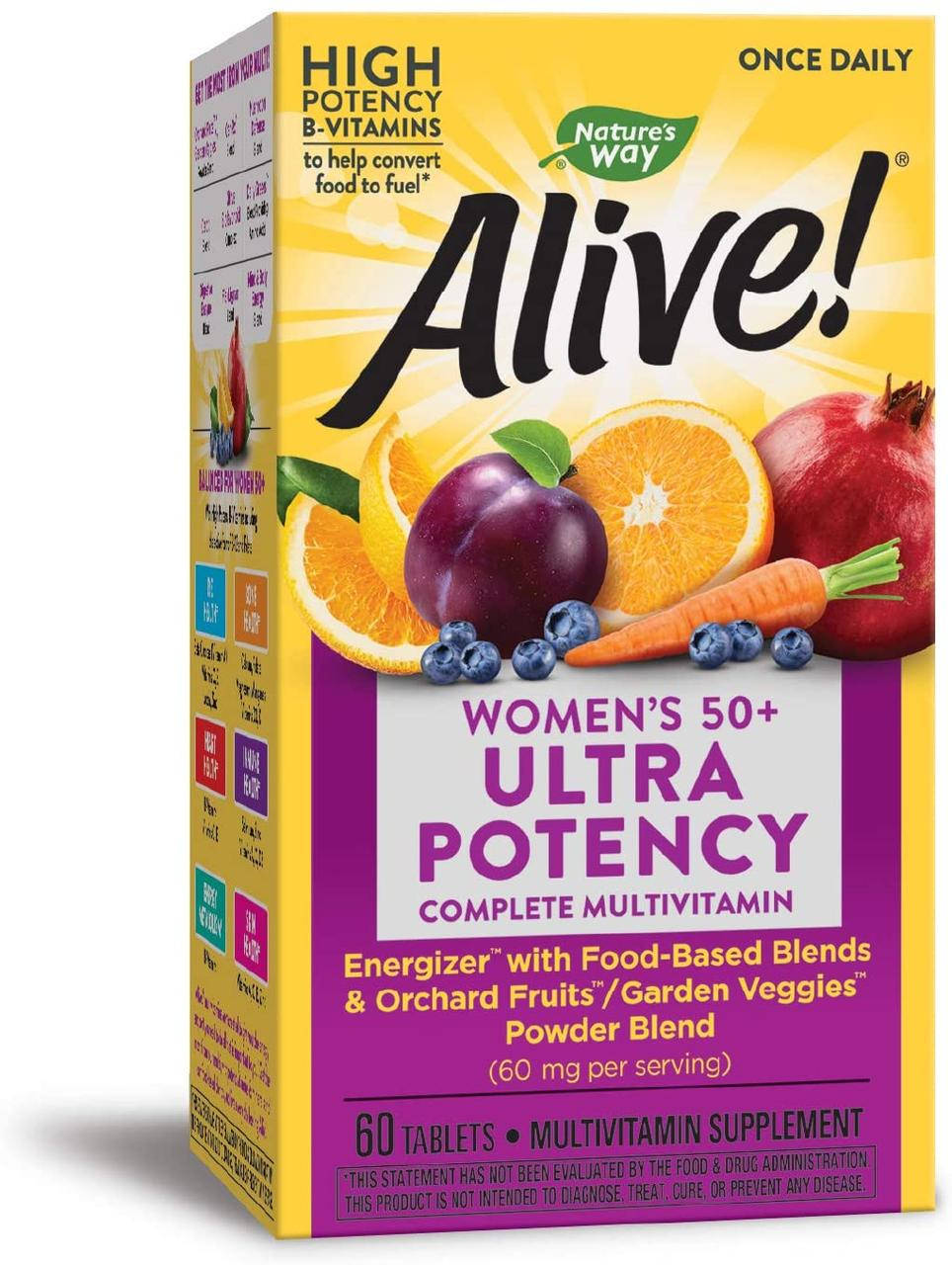 

Женские 50+ витамины Nature's Way Alive Women's 50+ Ultra Potency 60 табл