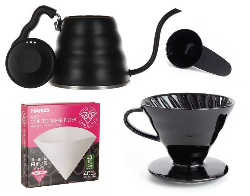 

Подарочный набор V60 02 Tetsu Kasuya 4 (Керамика) Черный