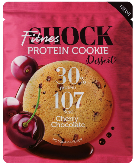 

Протеиновое печенье FitnesSHOCK Dessert Вишня-Шоколад (35 грамм)