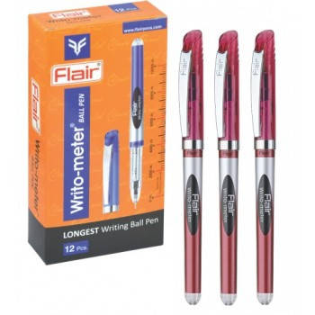 

Ручка шариковая Flair красная 10км Writo-meter