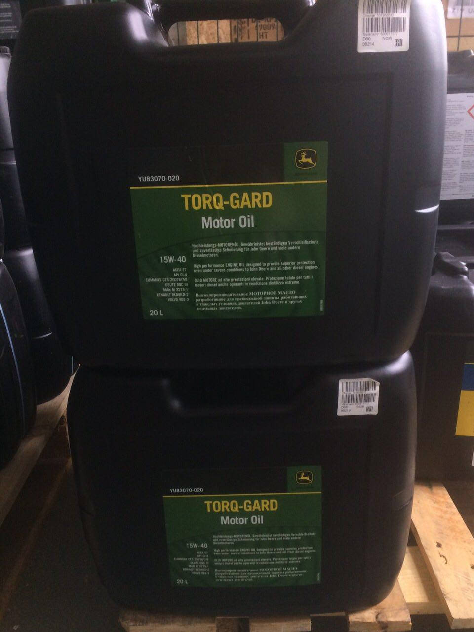 

Олива моторна John Deere 15W-40 (TORQ-GARD 20L)