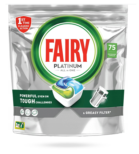 

Капсулы для посудомоечной машины Fairy Platinum 75 шт