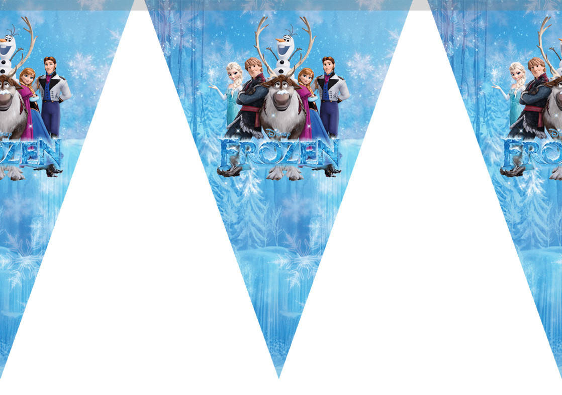 

Бумажная гирлянда принт "Холодное сердце" 2м