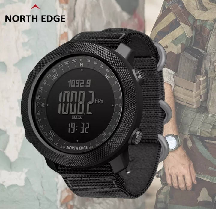 

Часы мужские North Edge водонепроницаемые с компасом и барометром