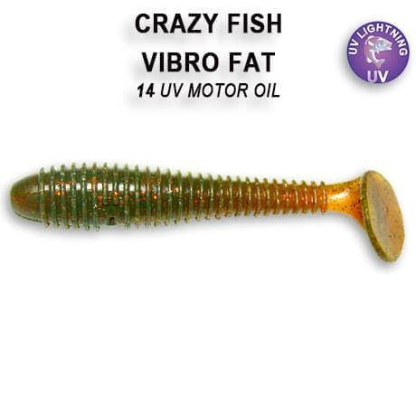 

Съедобный силикон Crazy Fish Vibro fat 2.8" 1-71-14-6 кальмар