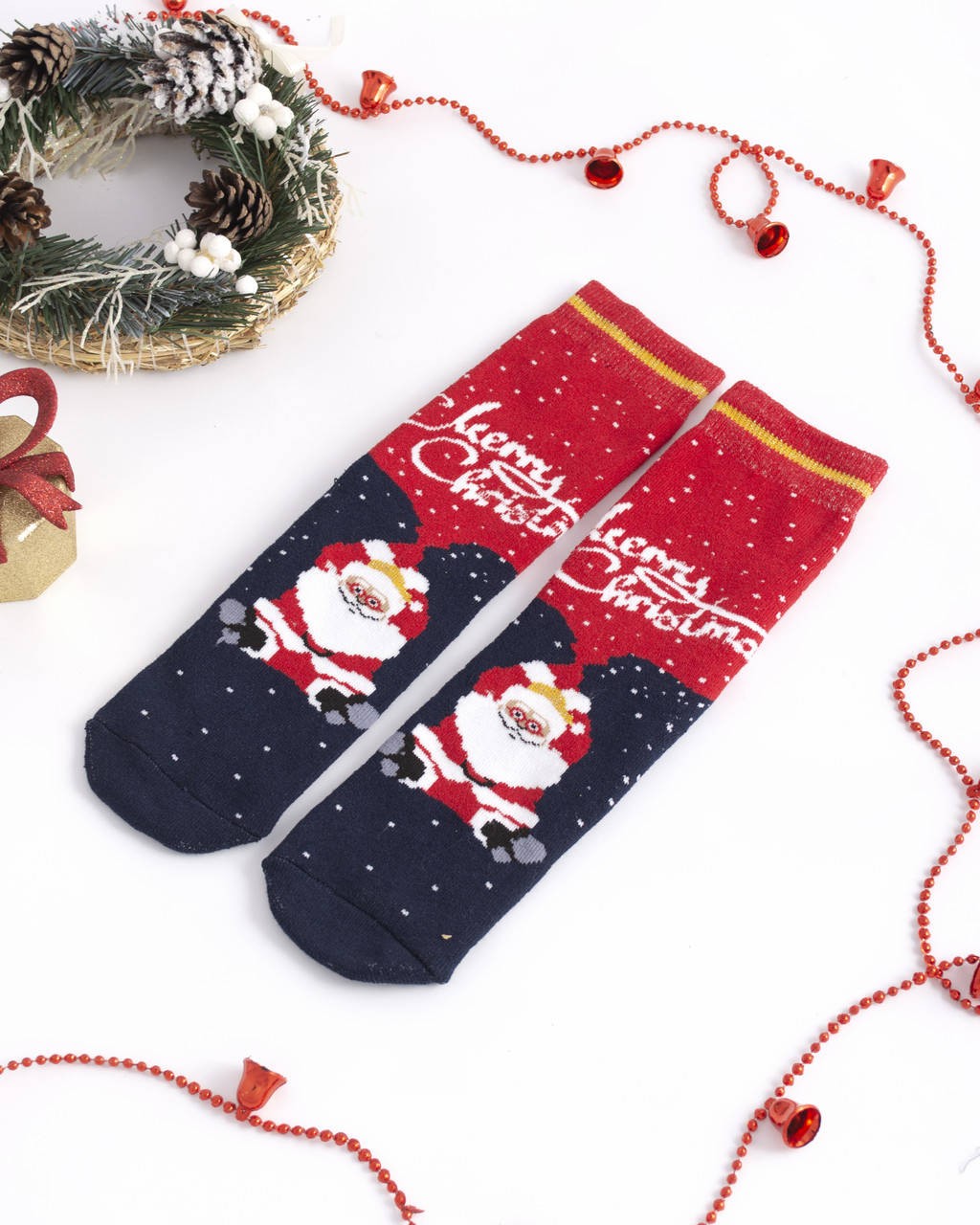 

Женские носки махровые новогодние Merry Christmas