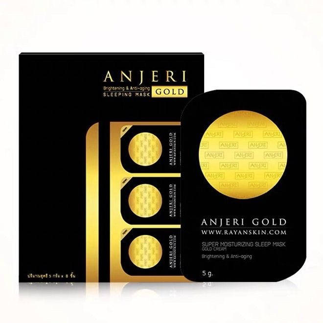 

Омолаживающая бомба от компании Ray - ночная крем-маска Anjeri Gold Sleeping Mask 5мл