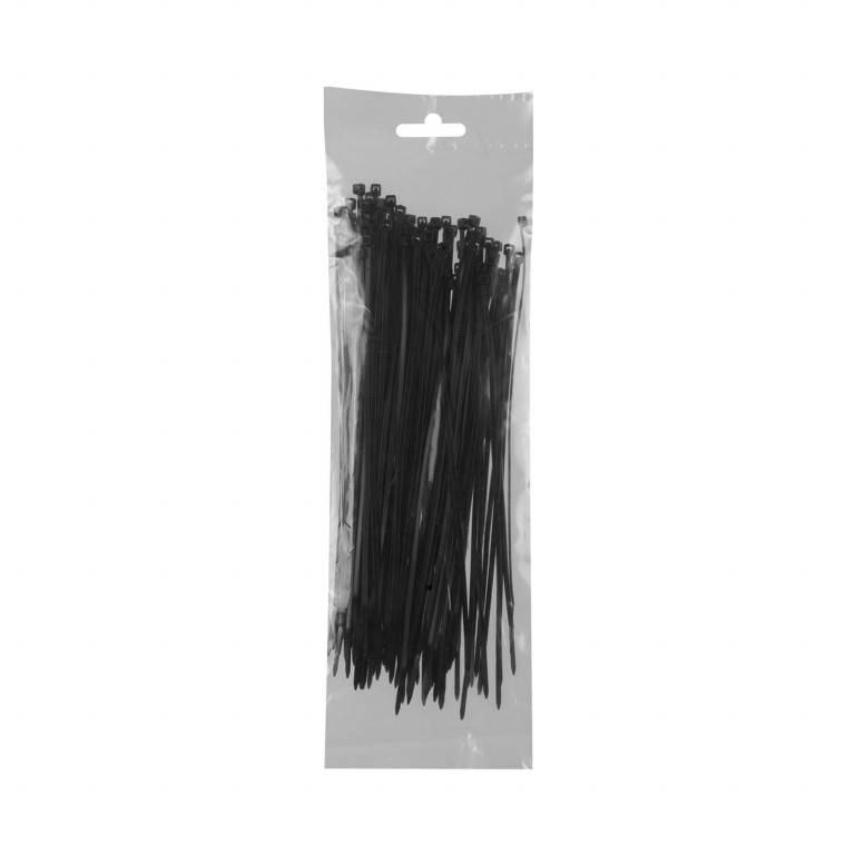 

Хомут пластиковый Dnipro-M черный 2,5мм 200мм (100 шт/уп)