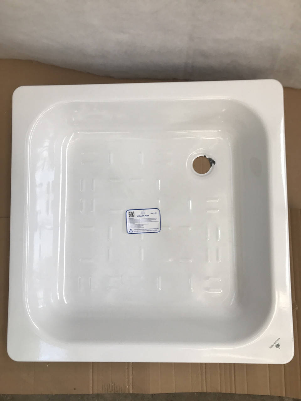 

Поддон стальной для душа Koller Pool 70x70 см квадратный эмалированный, Белый
