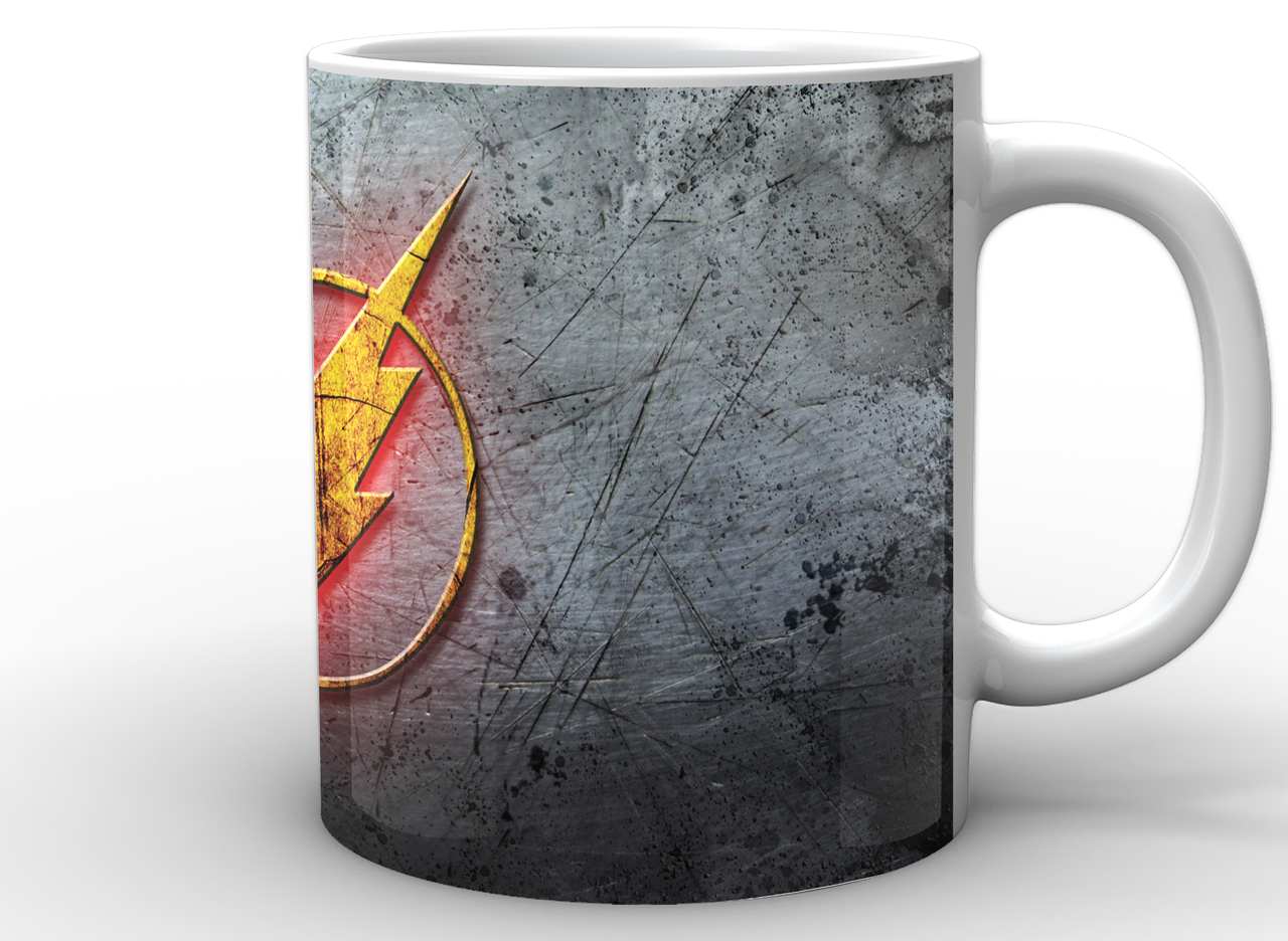 

Кружка GeekLand белая Флэш Flash серое лого FS.02.009, Белый