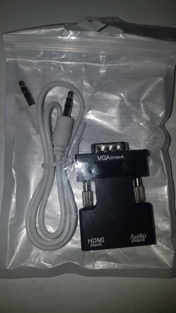 

HDMI to vga перехідник переходник VGA HDMI, Черный