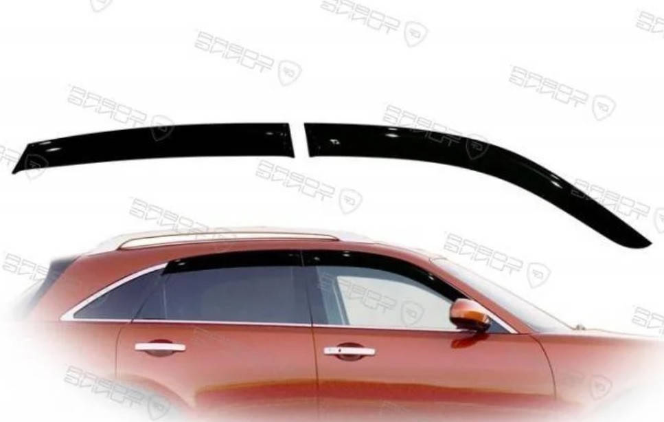

Дефлекторы окон (ветровики) Infiniti FX35 FX45 1 2003-2008, VL - Cobra Tuning, I10103