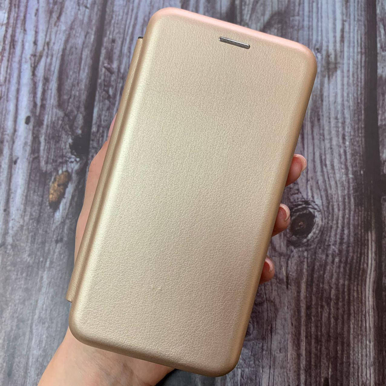 

Чехол книга для Xiaomi Mi A2 Lite с эко кожи с подставкой книжка на телефон сяоми ми а2 лайт золотая STN