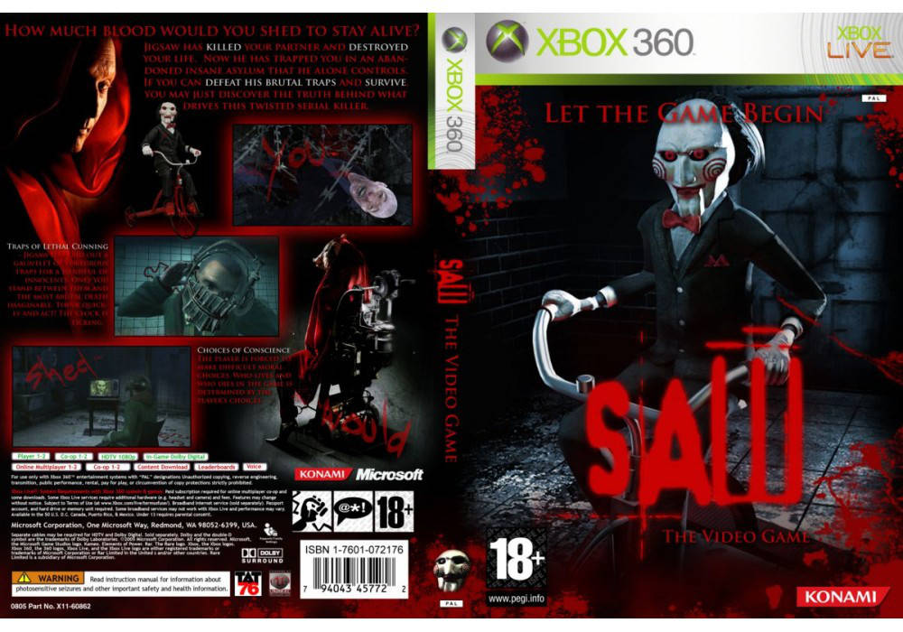 

Игра для игровой консоли Xbox 360, SAW the video game