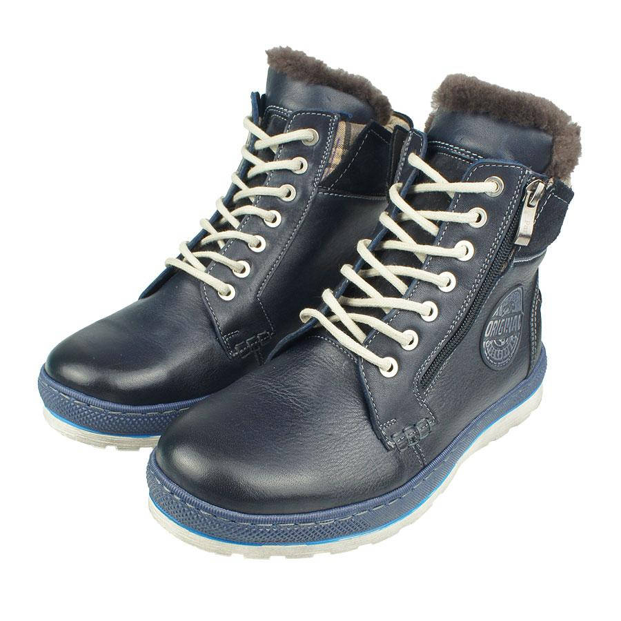 

Ботинки мужские зимние PAN 1100 C:Granat синего цвета, Синий