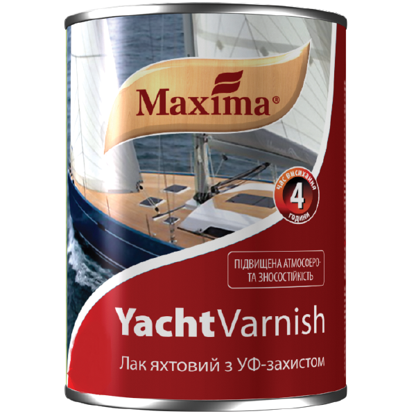 

Лак яхтовий алкідно-уретановий глянцевий "Yacht varnish" MAXIMA 2,5л