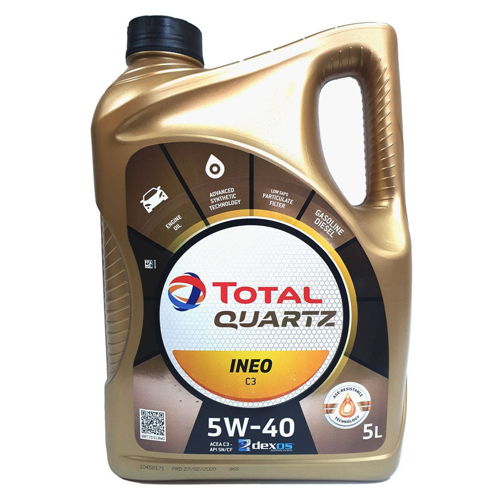 

Масло моторное TOTAL QUARTZ INEO C3 5W-40 5л