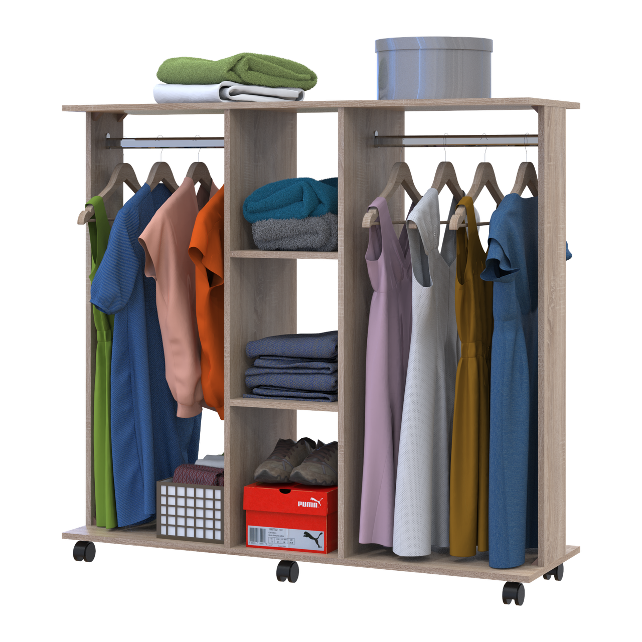 Гардеробна стійка Doros Д3 Дуб сонома 130х40.1х121 (41510112) 5