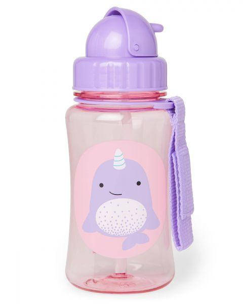 

Детский поильник Skip Hop с трубочкой и ремешком 350 мл Нарвал, Фиолетовый