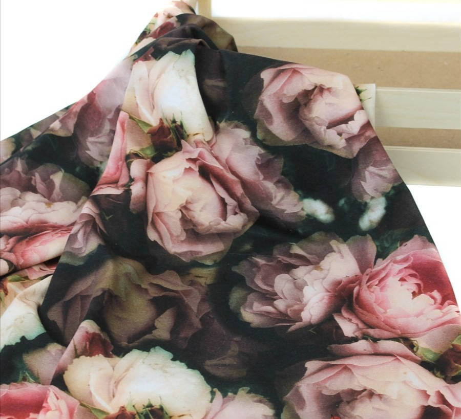 

Футер двунитка "Идеальные розы" - 185см. (диджитал).