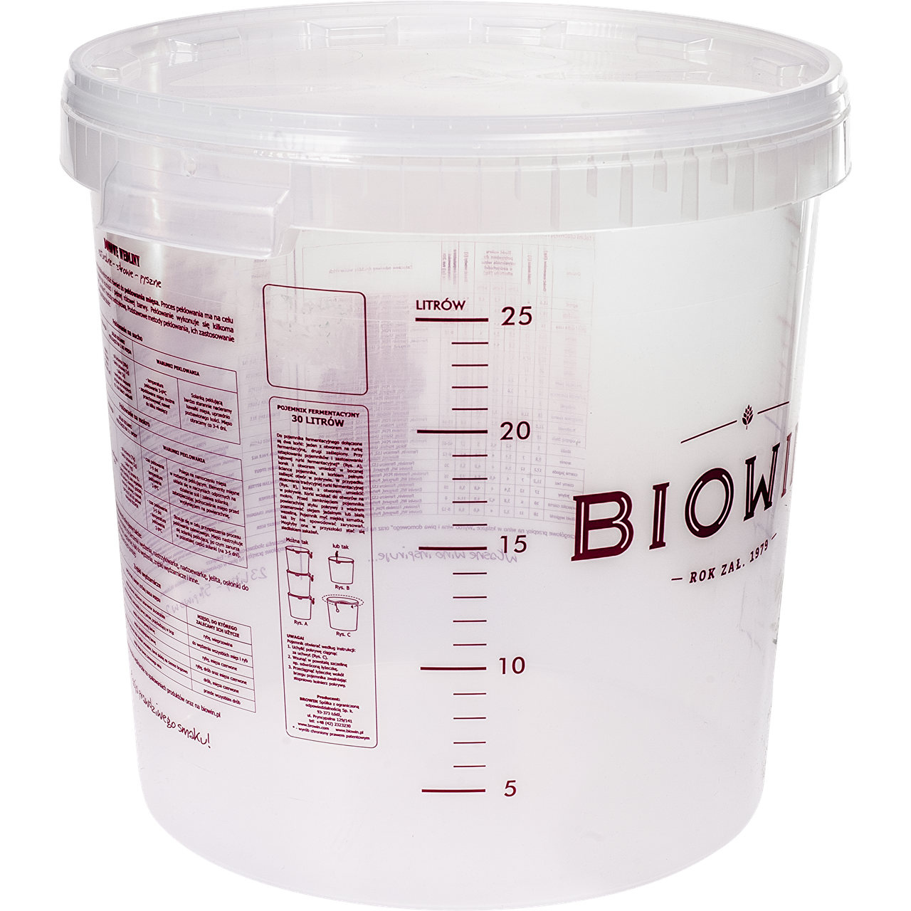 

Biowin ёмкость бродительная прозрачная, 30 л.