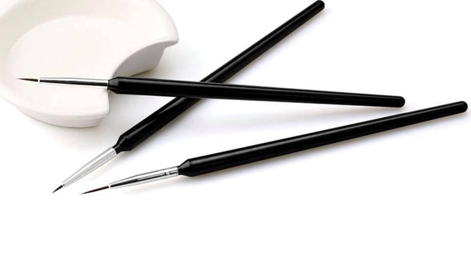 

Набор кистей STZ для рисования черные, 3 шт