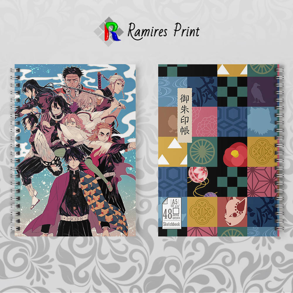 

Скетчбук Аниме Kimetsu no Yaiba 002