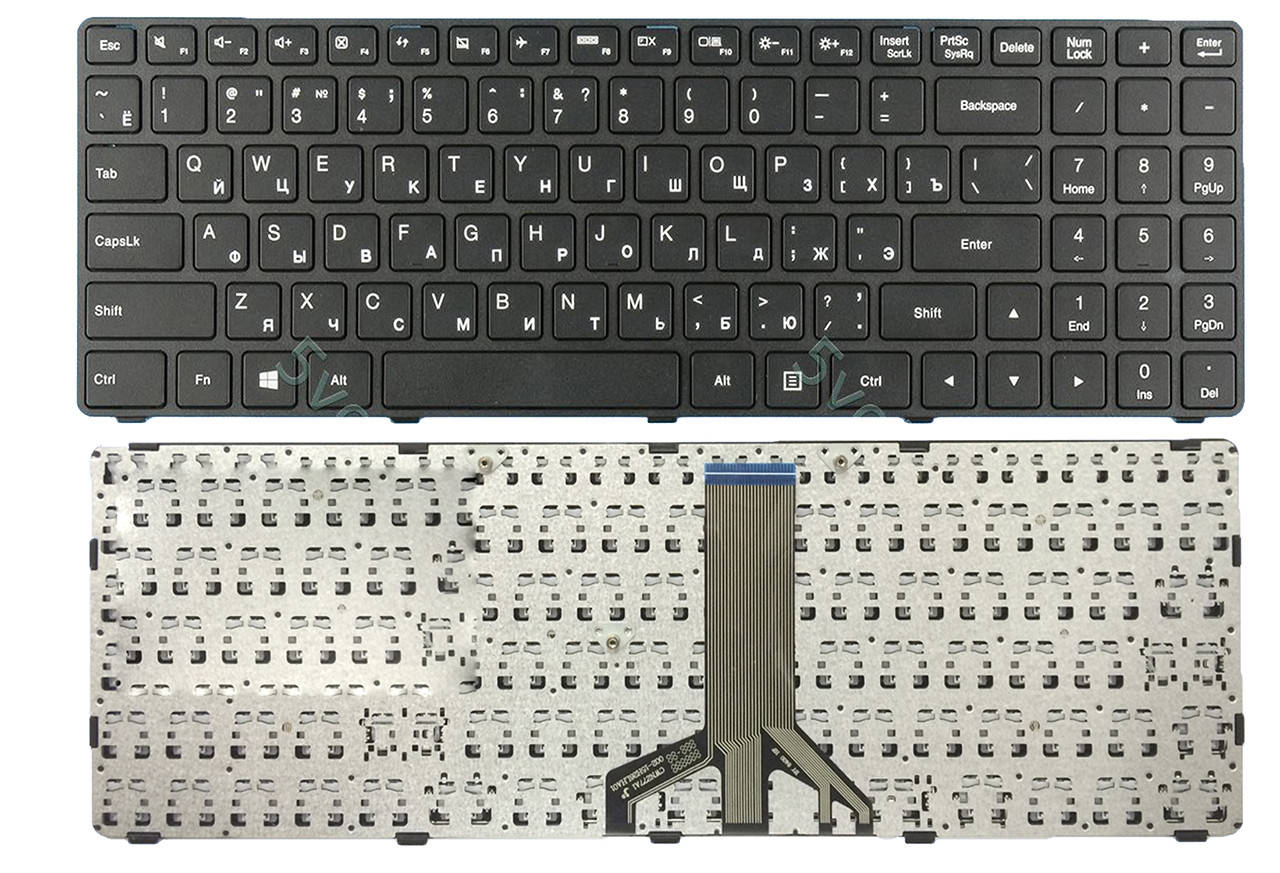 

Клавиатура для ноутбука Lenovo IdeaPad 100-15IBD, матовая (5N20K25414), Черный