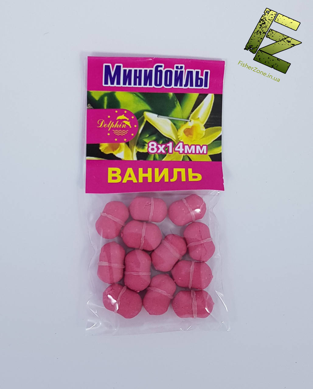 

Минибойлы на резинке Dolphin 8х14мм 12шт (Ваниль)