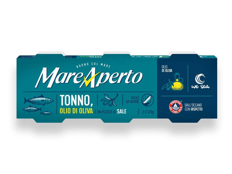

Тунец кусочками Mare Aperto Tonno Olio di Oliva в оливковом масле упаковка 3х120 г Италия