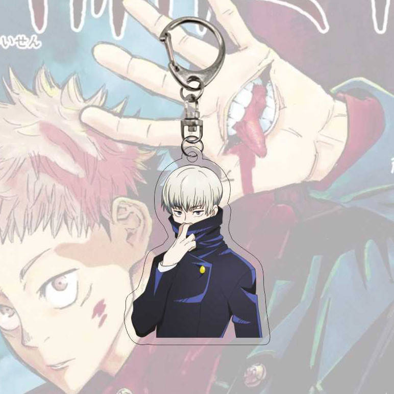 

"Тоге Инумаки (Магическая битва / Jujutsu kaisen)" брелок акриловый двухсторонний с уф-печатью, Разные цвета