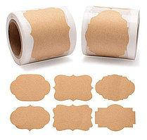 

Наклейки d=3,0*5,0 "Крафтовые фигуры" (250 шт в рулоне), Голубой