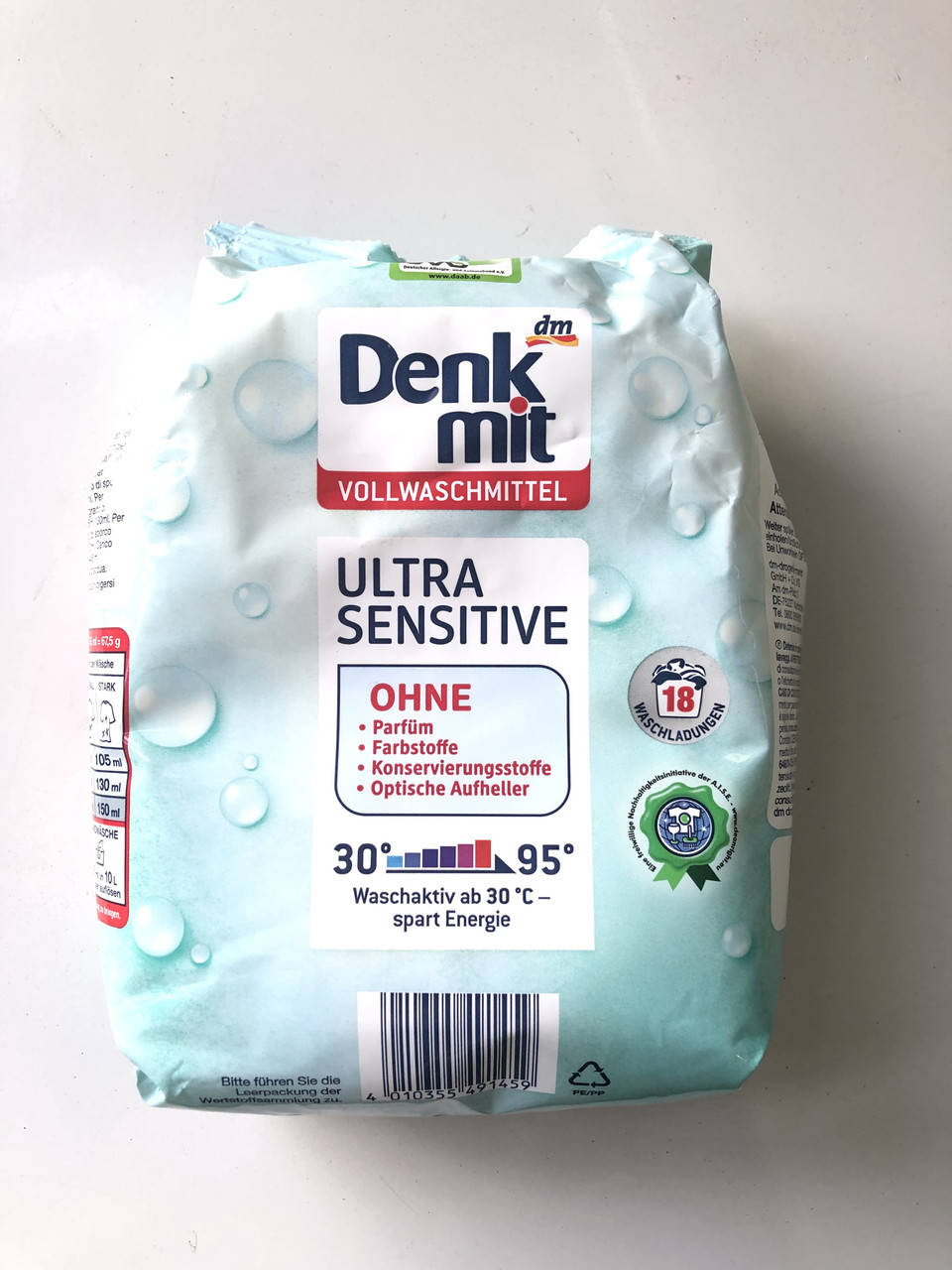 

Детский стиральный порошок Denk Mit Ultra Sensitive 1,215 кг