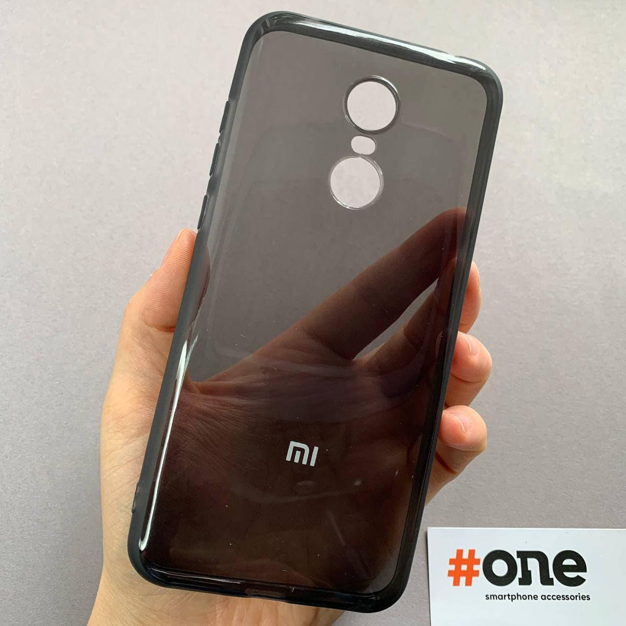 

Чехол для Xiaomi Redmi 5 Plus силиконовый с логотипом чехол на телефон сяоми 5 плюс прозрачный черный TLG
