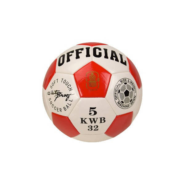 

Мяч футбольный B26110 №5 PVC 2 слоя, 260 грамм Диаметр 21,3 (Белый-красный)