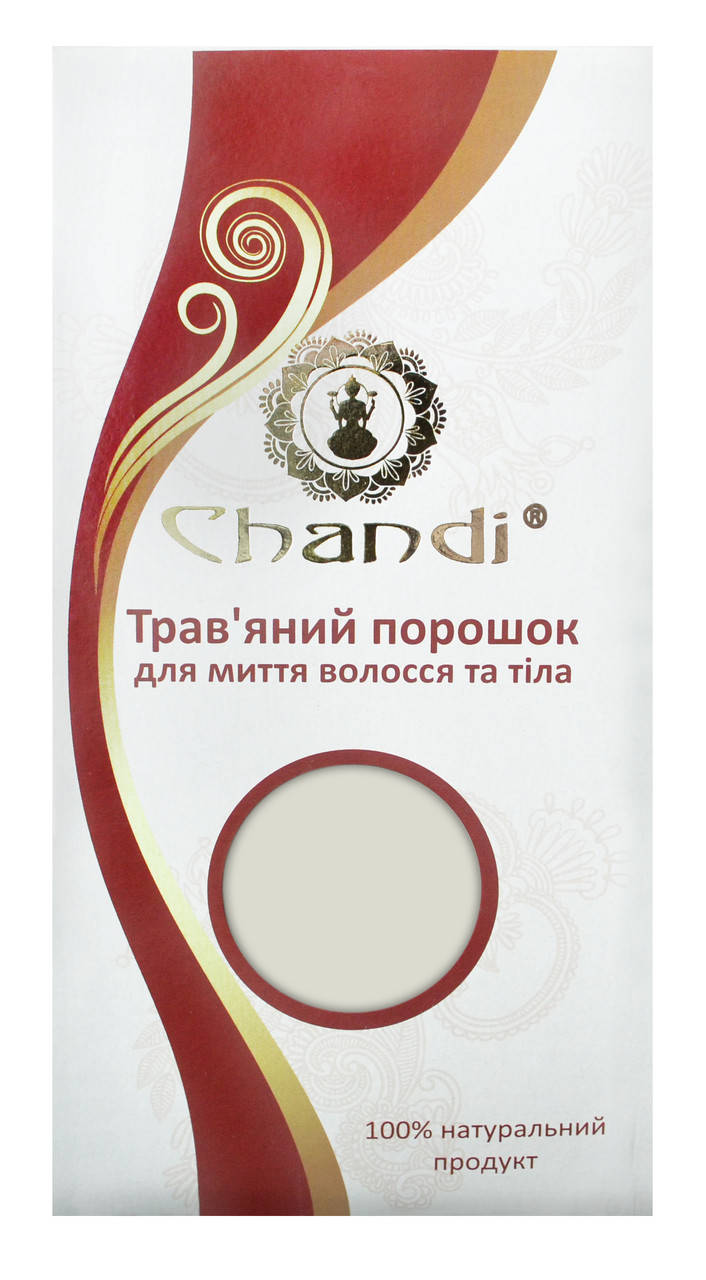 

Трав’яний порошок для миття волосся та тіла, Chandi, 100г